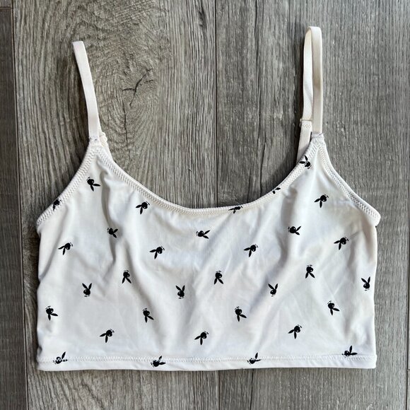 Playboy x PacSun Bunny Dorm Cropped Tank Top | Size S - Picture 4 of 10